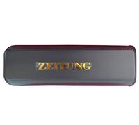 Metrox Boîte à journaux en plastique de qualité supérieure avec pattes de fixation (noir).