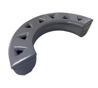 Metrox Humidificateur en céramique pour pièce (pour cheminée + poêle, contenance 450 ml, couleur ardoise, humidificateur de pièce demi-rond) 19996