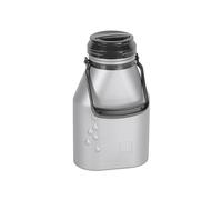 Metrox Bidon à lait 2l, étanche, en plastique sans BPA et BPS, avec couvercle à visser, Argent