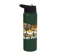 Mets ces œufs dans mon assiette : œuf farfelu d'automne et d'automne Stainless Steel Insulated Water Bottle