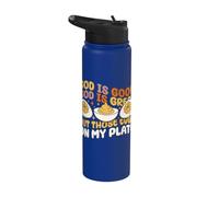 Mets ces œufs dans mon assiette : œuf farfelu d'automne et d'automne Stainless Steel Insulated Water Bottle