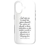 Mets-Moi comme Un Sceau sur Ton cœur. Chant des cantiques 8 6 7 Bible God Coque pour iPhone 17