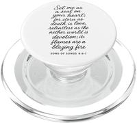 Mets-Moi comme Un Sceau sur Ton cœur. Chant des cantiques 8 6 7 Bible God PopSockets PopGrip pour MagSafe