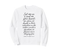 Mets-Moi comme Un Sceau sur Ton cœur. Chant des cantiques 8 6 7 Bible God Sweatshirt