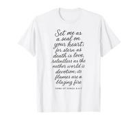 Mets-Moi comme Un Sceau sur Ton cœur. Chant des cantiques 8 6 7 Bible God T-Shirt