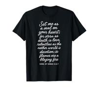 Mets-Moi comme Un Sceau sur Ton cœur. Chant des cantiques 8 6 7 Bible God T-Shirt