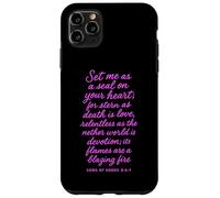 Mets-Moi comme Un Sceau sur Ton cœur, Chant des cantiques 8:6 Bible God Coque pour iPhone 11 Pro Max