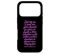 Mets-Moi comme Un Sceau sur Ton cœur, Chant des cantiques 8:6 Bible God Coque pour iPhone 17 Pro