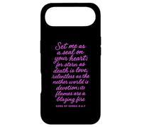 Mets-Moi comme Un Sceau sur Ton cœur, Chant des cantiques 8:6 Bible God Coque pour iPhone Air