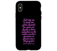 Mets-Moi comme Un Sceau sur Ton cœur, Chant des cantiques 8:6 Bible God Coque pour iPhone X/XS
