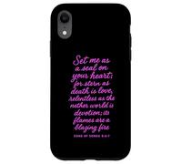 Mets-Moi comme Un Sceau sur Ton cœur, Chant des cantiques 8:6 Bible God Coque pour iPhone XR