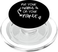 Mets Ton nom sur Ton Papier Enseignants PopSockets PopGrip pour MagSafe