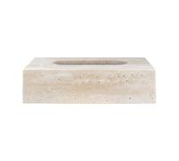 Mette Ditmer Boîte à mouchoirs Travertine 14x25.5 cm Linen