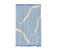 Mette Ditmer Rideau de douche Nova Arte 150x200 cm Bleu clair-blanc cassé