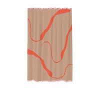 Mette Ditmer Rideau de douche Nova Arte 150x200 cm Latte-orange