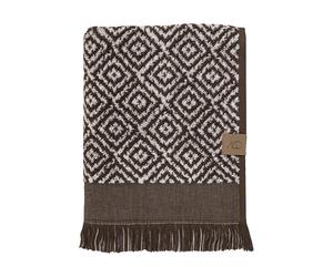 Mette Ditmer Serviette Morocco 70x135 cm Chocolat-blanc cassé