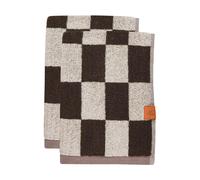 Mette Ditmer Serviette Retro Chocolate. 40x55 cm. lot de 2