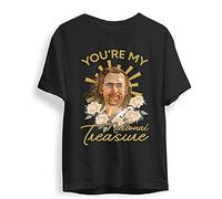 metter Nicolas Cage Funny Cool Vintage Movie T-Shirt Black L
