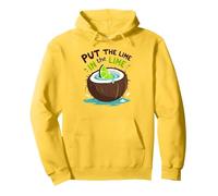 Mettez Le Citron Vert dans Le Cocktail Tropical Citron Vert Sweat à Capuche, Unisexe pour Adultes, Citron, XL