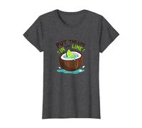 Mettez Le Citron Vert dans Le Cocktail Tropical Citron Vert T-Shirt, Femme, Chiné Foncé, XS