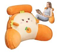 Mettez le coussin sur le lit - Dessin animé amovible - Asseyez-vous sur un coussin, coussin de soutien respirant durable et doux pour travailler sur un ordinateur portable, coussin doux ergonomique