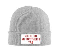 Mettez-Le sur La Note De Mon Frère pour Son Anniversaire Bonnet en Tricot Thermique Bonnet Hiver Respirant Bonnets pour l'escalade Cyclisme Homme