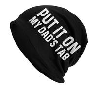 Mettez-Le sur La Note De Mon Père Bonnet en Tricot Mode Bonnet Homme Extensible Chapeau pour Homme l'escalade Shopping