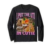 Mettez l'UTI In Cutie Funny Capybara Meme Bootleg Y2K Graphic Manche Longue