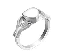 Mettez mon cœur pour vous ouverte de crémation cendres anneaux d'urne anneaux de doigt vintage en forme de coeur d'anneau commémoratif pour femmes bijoux