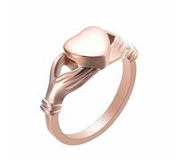 Mettez mon cœur pour vous ouverte de crémation cendres anneaux d'urne anneaux de doigt vintage en forme de coeur d'anneau commémoratif pour femmes bijoux