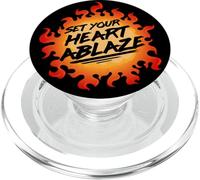 Mettez Votre cœur en feu PopSockets PopGrip pour MagSafe