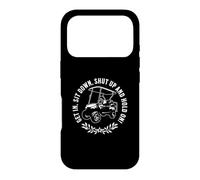 Mettez-Vous en Place, taisez-Vous et tenez Le Design Amusant de voiturette de Golf Coque pour iPhone 17 Pro