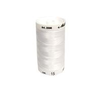 Mettler A2596-0015 Fil de polyester pour couture et broderie Blanc 0015 800 m