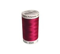 Mettler A2596-2500 Fil de couture et de broderie en polyester 2500 Rose/rouge 800 m