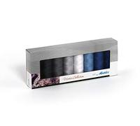 Mettler ASST Silk-Fin Lot de 8 bobines de Fil Seralon Multicolore