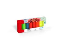 Mettler Seralon Kit de 8 fils à coudre au néon - Kit universel pour couture ou broderie - 100% polyester - Kit néon SE8-200 m par rouleau