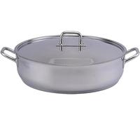 METTMANN PROFESSIONNEL Maître D'Hôtel Sauteuse/Sautoir en Acier Inoxydable - Compatible avec Cuisinière à Induction (36CM)