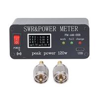 METTOIRE DE POWERSEMENT SWR, 1,8 à 50 MHz de Longueur d'onde, Tuner d'antenne à Ondes Courtes, Affichage OLED avec Port de Type C, écran de diode émettant de lumière Organique,