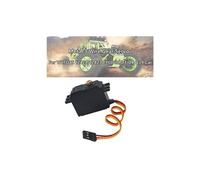 Mettre à niveau le servo d'engrenage à 3 fils en métal pour la voiture wltoys 12428/12423 fy01 / 02/03/04 / q39 noir
