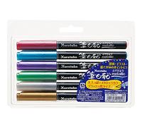 Mettre Kuretake brosse m?tallique temps 6 couleurs CBK-55ME/6V (japon importation)