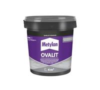 Metylan Ovalit Adhésif puissant pour textiles muraux, super colle pour papier peint textile, jute, fibre de verre, adhésif résistant à l'humidité pour substrats difficiles, 750 g