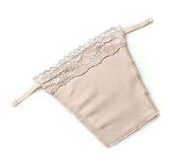 Metyou Insert de soutien-gorge imitation dentelle à clipser, beige, taille unique