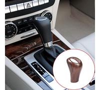 METYOUCAR Garniture de pommeau de levier de vitesse en ABS grain de bois de pin pour CLS GLK C G A Classe E 2004-2013