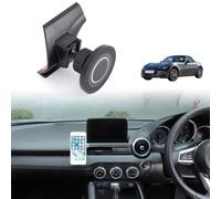METYOUCAR Support de téléphone de voiture pour Mazda MX-5 ND 2016-2024 - Support de téléphone portable fixe rotatif sur grille d'aération centrale côté gauche - Pour iPhone et Android - Conduite à