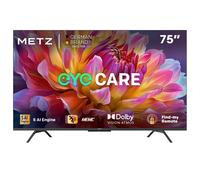 METZ 75MUF7000Z TV 75 pouces (191 cm) Google TV avec protection des yeux, 4K UHD, Dolby Vision & Atmos, HDR10, fonction localisation de la télécommande, triple tuner, CI