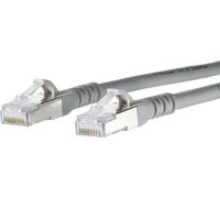 Metz Connect 1308451533-E RJ45 Câble réseau, câble patch CAT 6a S/FTP 1.50 m gris avec cliquet d'encastrement 1 pc(s)