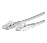 1308451588-E RJ45 Câble réseau, câble patch CAT 6a S/FTP 1.50 m blanc avec cliquet dencastrement