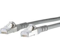 Metz Connect 1308453033-E RJ45 Câble réseau, câble patch CAT 6a S/FTP 3.00 m gris avec cliquet dencastrement 1 pc(s)
