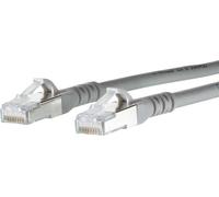Metz Connect 1308453033-E RJ45 Câble réseau, câble patch CAT 6a S/FTP 3.00 m gris avec cliquet d'encastrement 1 pc(s)