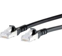 Metz Connect 1308455000-E RJ45 Câble réseau, câble patch CAT 6a S/FTP 5.00 m noir avec cliquet d'encastrement 1 pc(s)